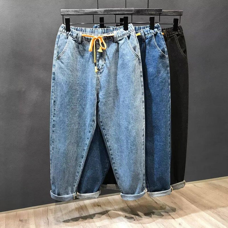 Unisex Classic Denim Jeans Loose Fit Daily Outdoor Wear - Image 2