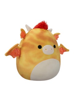 Squishmallows Large Plush 16 inch Dieric Yellow Textured Dragon with Red Hair Officially Licensed Kellytoy Plush Toy Colorful Soft Gift for Kids Girls & Boys Washable Squishy Stuff Toy Multicolor All Age  - Image 4