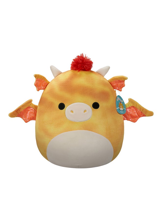 Squishmallows - Large Plush 16 inch Dieric Yellow Textured Dragon with Red Hair Officially Licensed Kellytoy Plush Toy Colorful Soft Gift for Kids Girls & Boys Washable Squishy Stuff Toy Multicolor All Age - Image 1