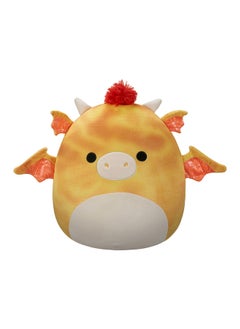 Squishmallows Large Plush 16 inch Dieric Yellow Textured Dragon with Red Hair Officially Licensed Kellytoy Plush Toy Colorful Soft Gift for Kids Girls & Boys Washable Squishy Stuff Toy Multicolor All Age  - Image 5