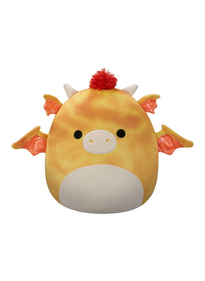 Squishmallows - Large Plush 16 inch Dieric Yellow Textured Dragon with Red Hair Officially Licensed Kellytoy Plush Toy Colorful Soft Gift for Kids Girls & Boys Washable Squishy Stuff Toy Multicolor All Age - Image 1