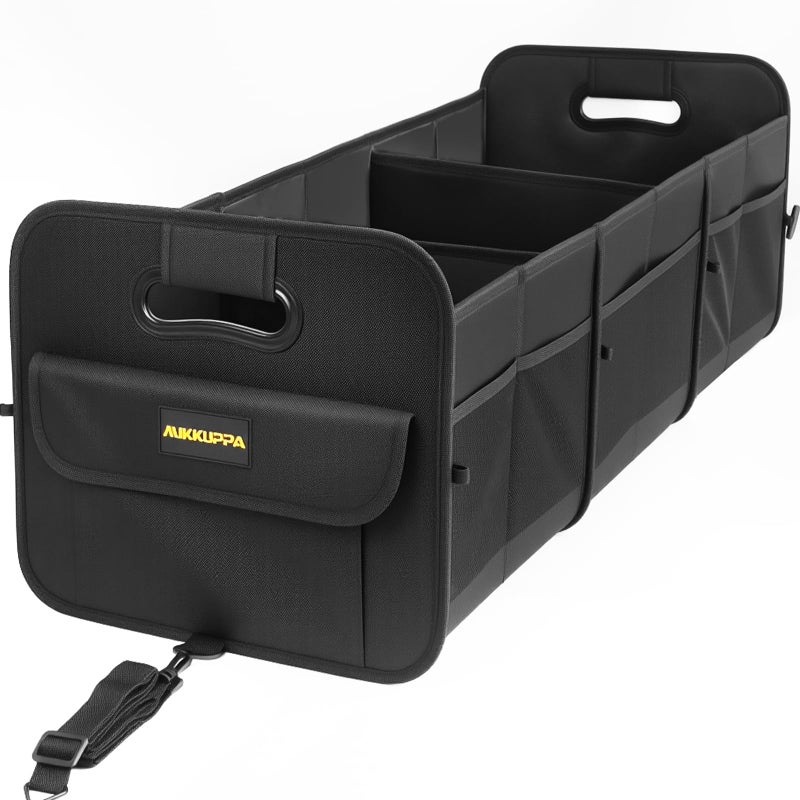 MIKKUPPA Car Trunk Organizer 105L Collapsible Large Trunk Organizer for Groceries Trunk Storage Organizers for SUV Auto Truck Van with Non Slip Bottom Black - Image 2