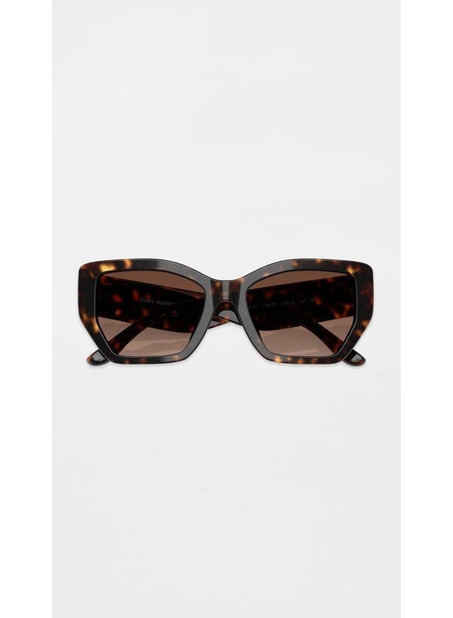 Tory Burch Brown Gradient Cat Eye Ladies Sunglasses TY7187U 1728T5 53 - Image 4