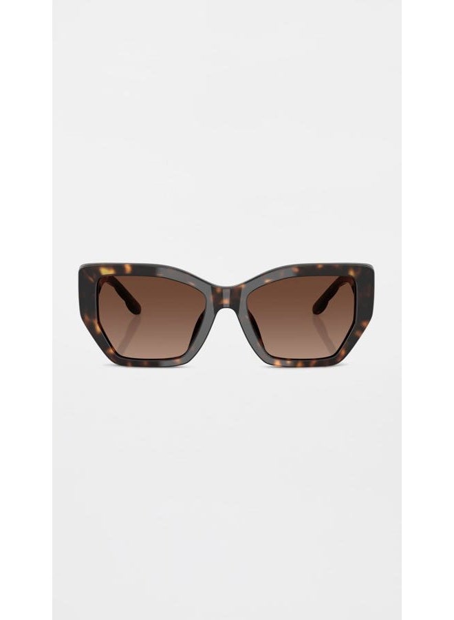 Tory Burch Brown Gradient Cat Eye Ladies Sunglasses TY7187U 1728T5 53 - Image 2