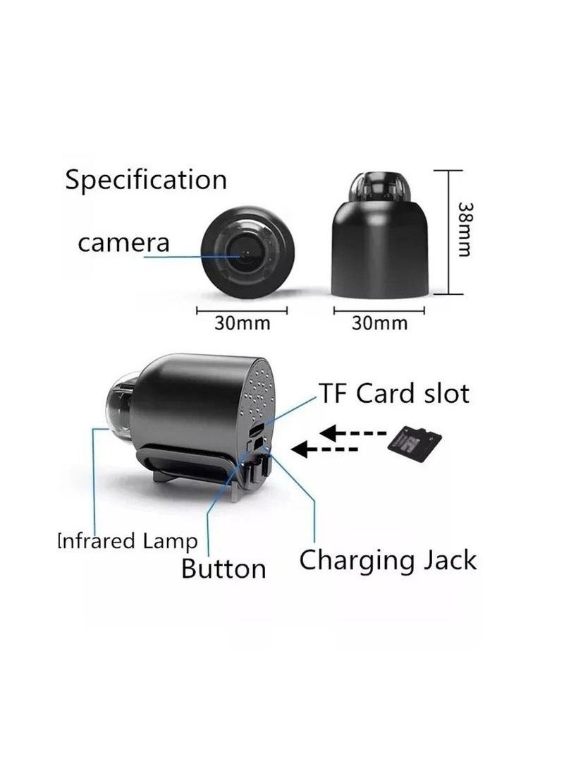 JAJEEK Mini WiFi Camera Security Camera HD 1080P Wireless Portable Small Camera with Motion Detection and Night Vision – Compact Video Recorder for Home, Office, and Outdoor Surveillance - Image 3