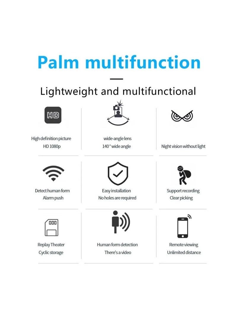 JAJEEK Mini WiFi Camera Security Camera HD 1080P Wireless Portable Small Camera with Motion Detection and Night Vision – Compact Video Recorder for Home, Office, and Outdoor Surveillance - Image 5