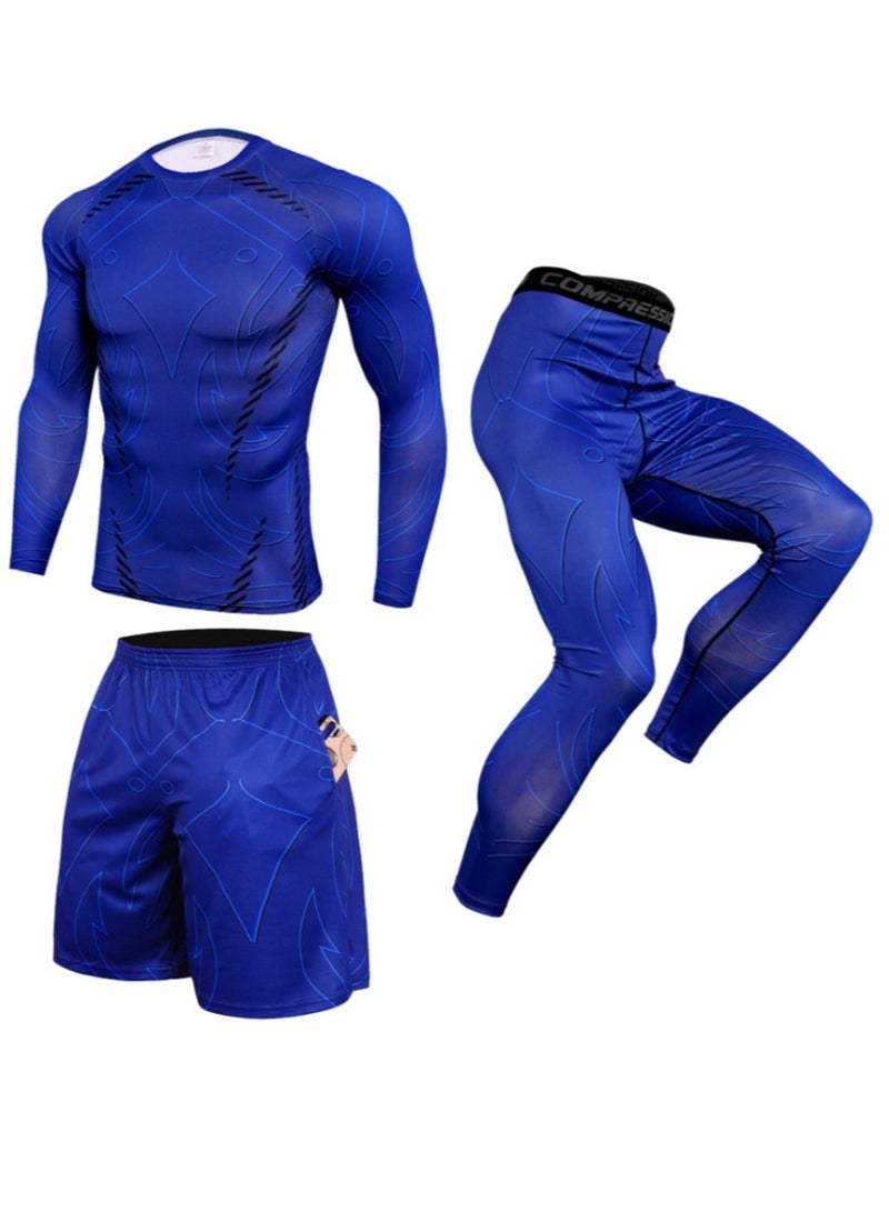 KUYING Men's Casual Sports Cycling Set 