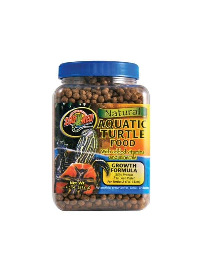 Zoo Med Natural Aquatic Turtle Food - Growth Formula 7.5 oz