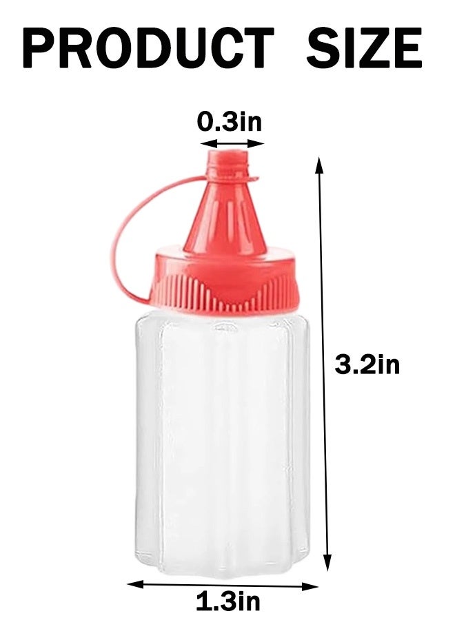 8 Pcs Mini Condiment Squeeze Bottles ,Ketchup Bottle Plastic Sauce Bottle Honey Mustard Salad Dressing Sauce Bento Box Container - Image 5