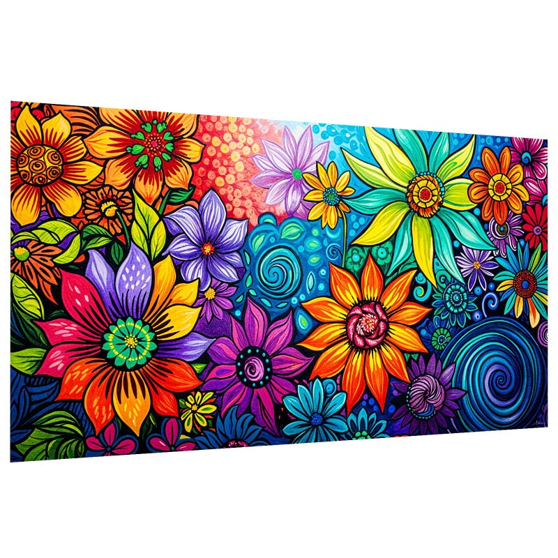 JOOZ Diamond Painting Kits for Adults DIY 5D Large Diamond Art Kits for Adults Flowers Full Drill Diamond Art Flowers Kit Gem Art Kits for Home Wall Decor 275 X 157 Inch - Image 2