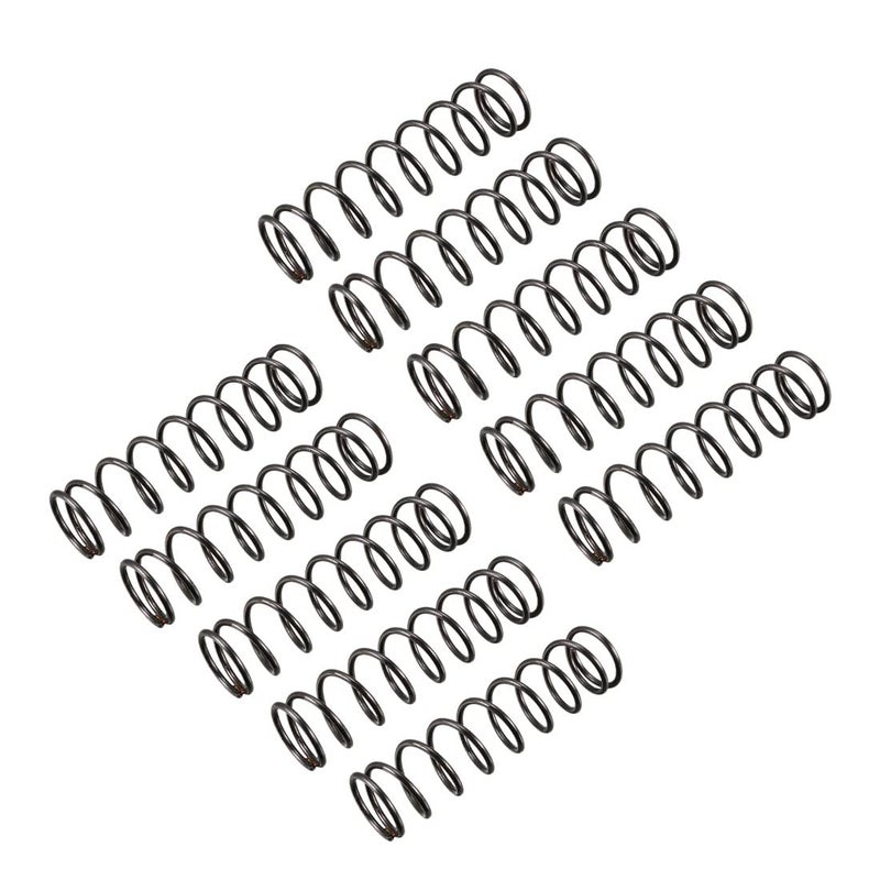uxcell uxcell sourcingmap Compression Spring - 1.2mm Wire Dia, 13mm OD, 50mm Free Length Spring Steel Extension Spring,Black,10Pcs  - Image 1