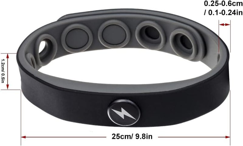SWIUKPHE Anti Static Wristband, Wireless Antistatic Wrist Strap, Adjustable Balance Anion Bracelet for Electrostatic Removal, Winter Discharge Elimination Accessories for Men And Women, Black - Image 1