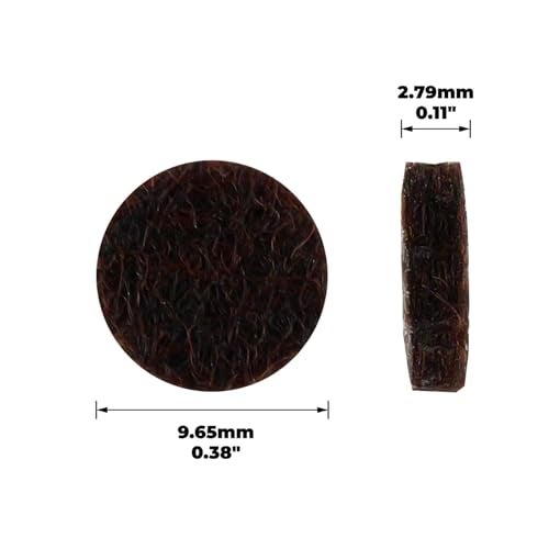 Soft Touch وسادات فيelt ذاتية اللصق 3/8" دائرية، بنية، 84 قطعة (عبوة من 1) - Image 3