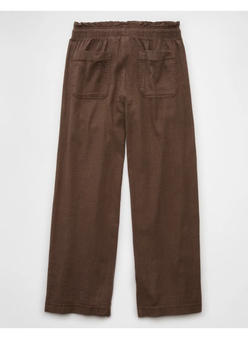 امريكان ايجل AE Dreamy Drape Linen-Blend Pull-On Pant