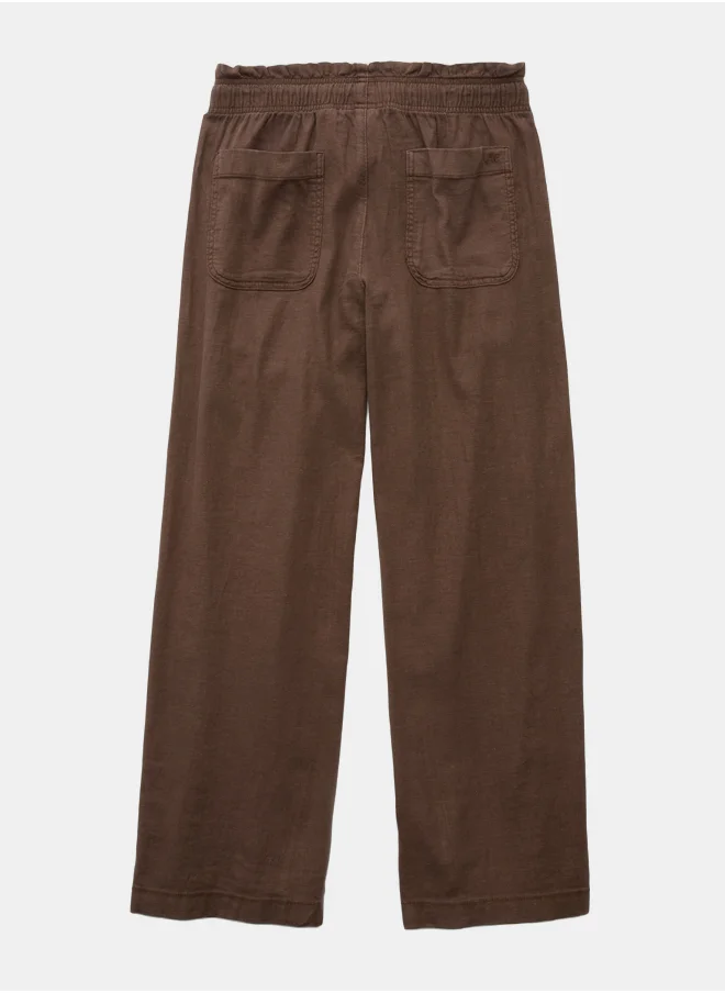 American Eagle AE Dreamy Drape Linen-Blend Pull-On Pant