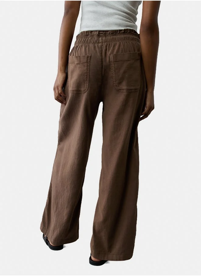 امريكان ايجل AE Dreamy Drape Linen-Blend Pull-On Pant