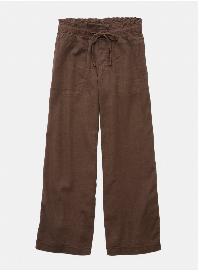 American Eagle AE Dreamy Drape Linen-Blend Pull-On Pant  - Image 4