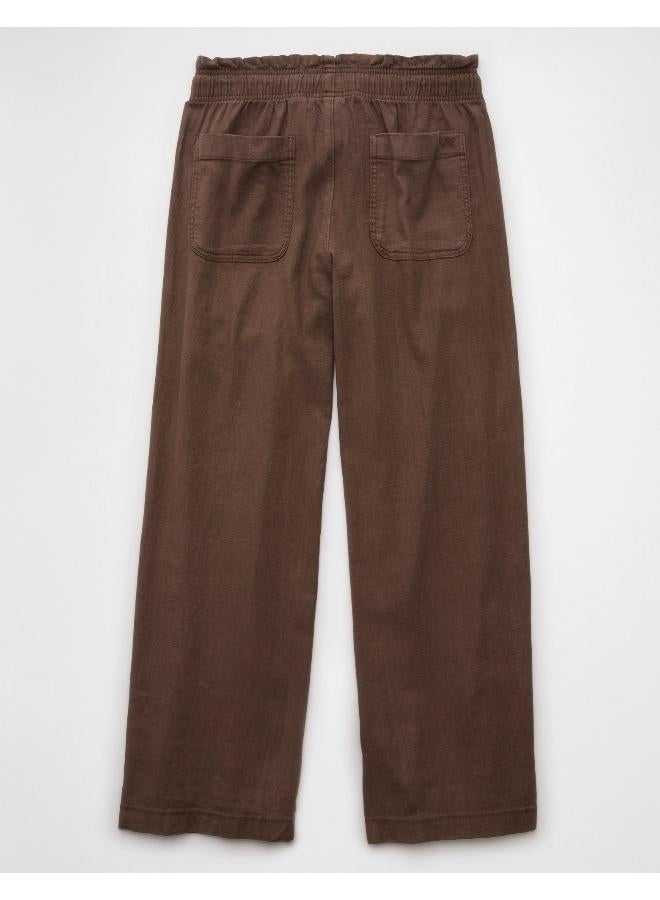 American Eagle AE Dreamy Drape Linen-Blend Pull-On Pant  - Image 3