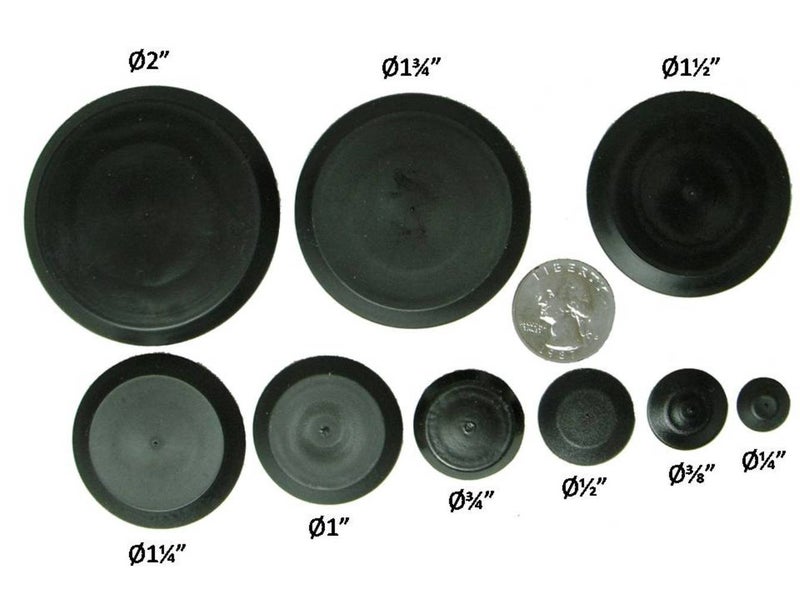 Caplugs 50 Piece Flush Mount Black Hole Plug Assortment for Auto Body and Sheet Metal - Image 2