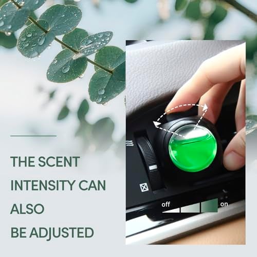 DRIVEJOY Car Air Freshener Vent Clips, 8 Pack, Provides Long-Lasting Scent, Up to 240 Days, Odor Eliminator (Eucalyptus) - Image 4