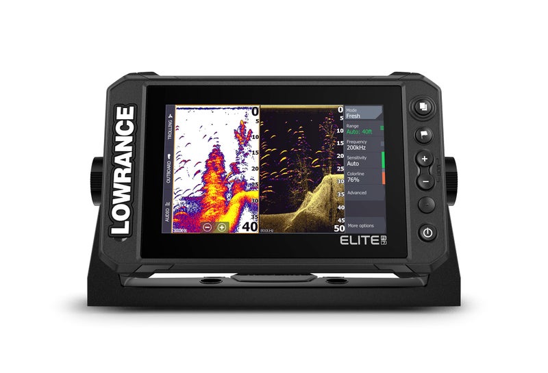 جهاز تحديد مواقع الأسماك Lowrance Elite FS 7 مع جهاز الإرسال النشط Imaging 3in1 وخرائط CMAP المسبقة التحميل