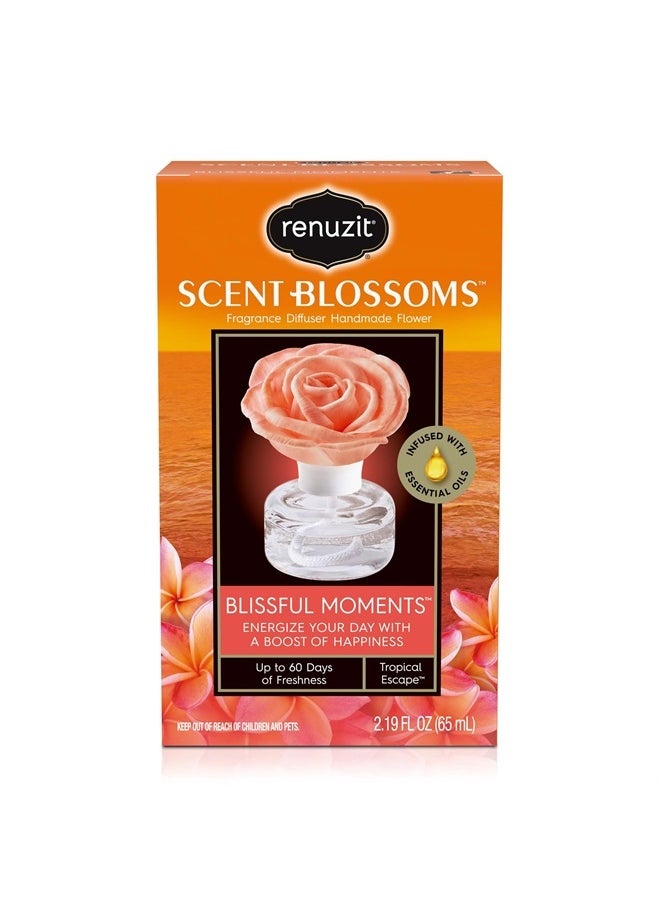 renuzit Scent Blossoms Fragrance Diffuser Handmade Flower, Blissful Moments, 1 Count  - Image 1