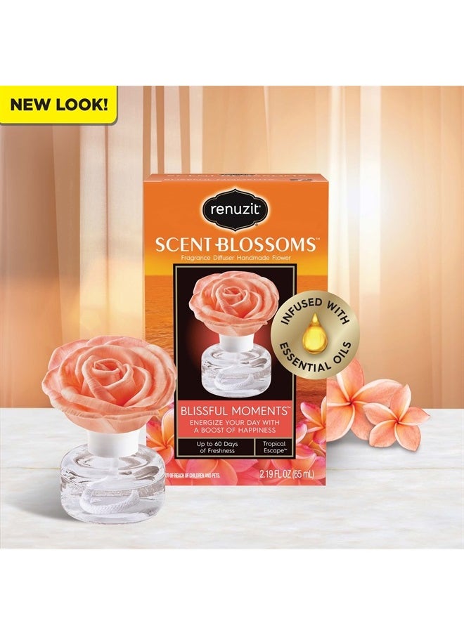 renuzit Scent Blossoms Fragrance Diffuser Handmade Flower, Blissful Moments, 1 Count  - Image 3