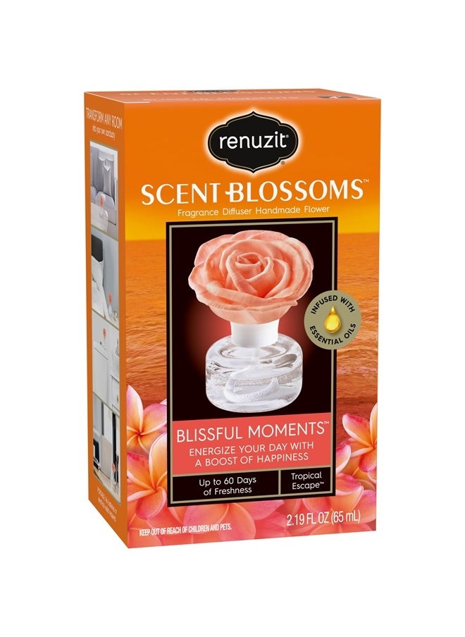 renuzit Scent Blossoms Fragrance Diffuser Handmade Flower, Blissful Moments, 1 Count  - Image 2