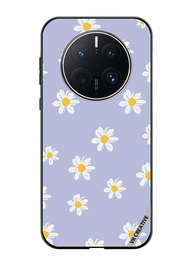 VR CREATIVE Protective Case Cover For Huawei Mate 50 Pro Daisy Flower Design Multicolour - Image 1