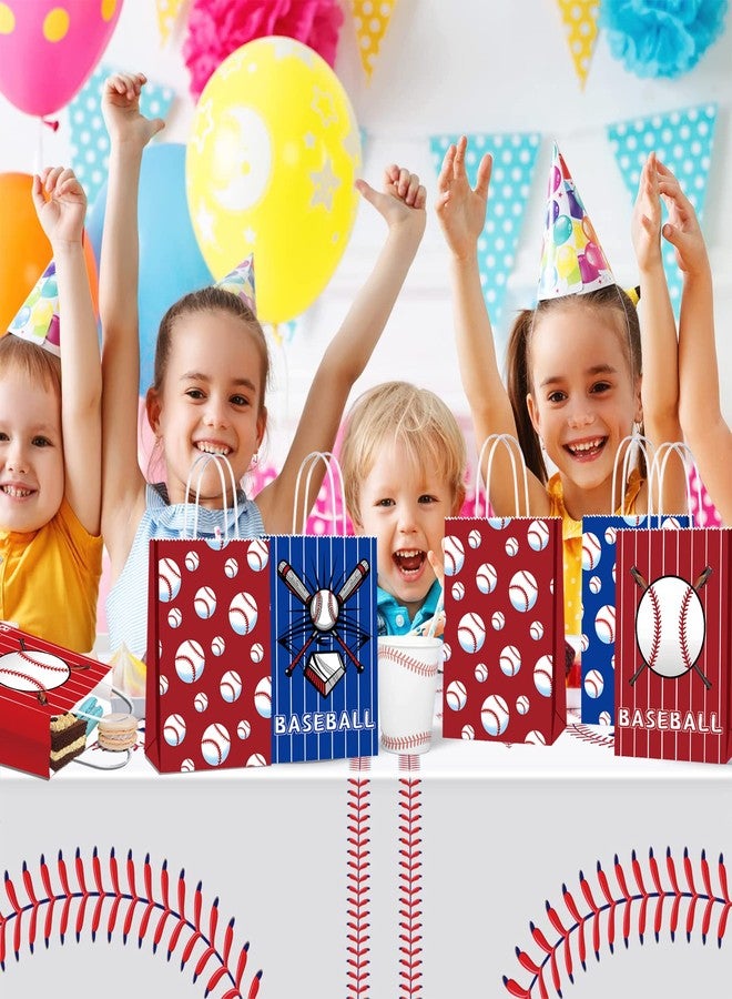 BQK 16 PCS Baseball Gift Bags - Baseball Theme Party Supplies with Handle - Treat & Favor Bags - Image 5