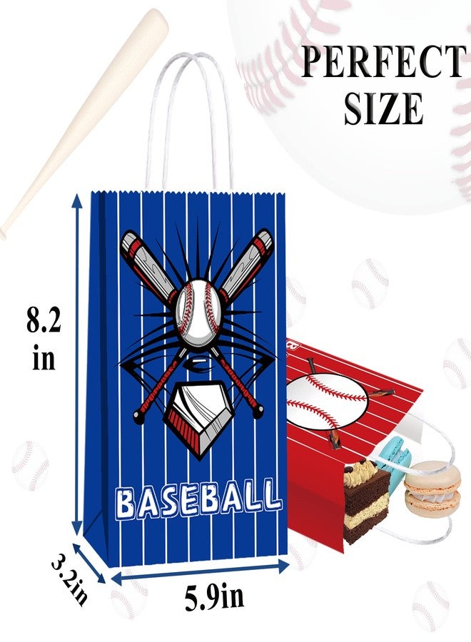 BQK 16 PCS Baseball Gift Bags - Baseball Theme Party Supplies with Handle - Treat & Favor Bags - Image 2