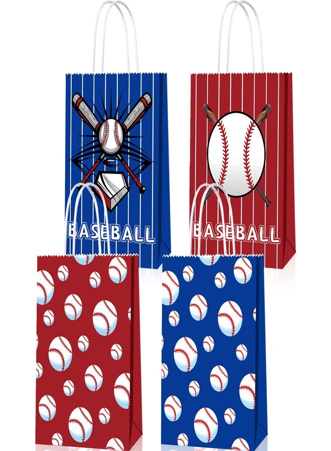 BQK 16 PCS Baseball Gift Bags - Baseball Theme Party Supplies with Handle - Treat & Favor Bags - Image 1