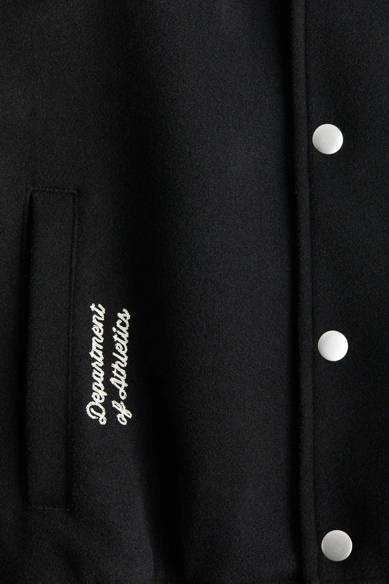 H&M Appliquéd baseball jacket