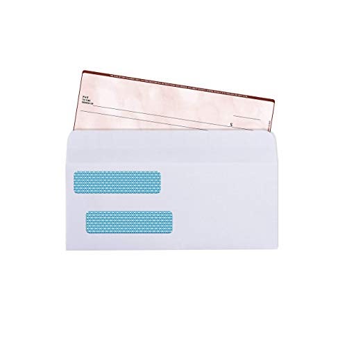 Aimoh 500#8 Double Window Self Seal Security Envelopes - for Business Checks, QuickBooks & Quicken Checks, Size 3 5/8 x 8 11/16 Inches - Checks Fit Perfectly - Not for Invoices, 500 Count (30180) - Image 5
