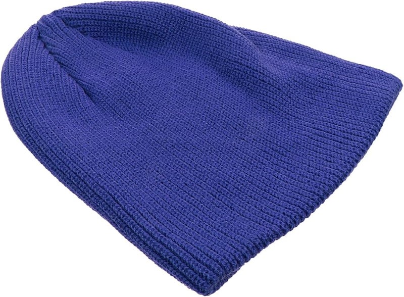 Blue Woolen Knitted Winter Hat Ear Protection Warm Beanie Cap For Women - Image 1