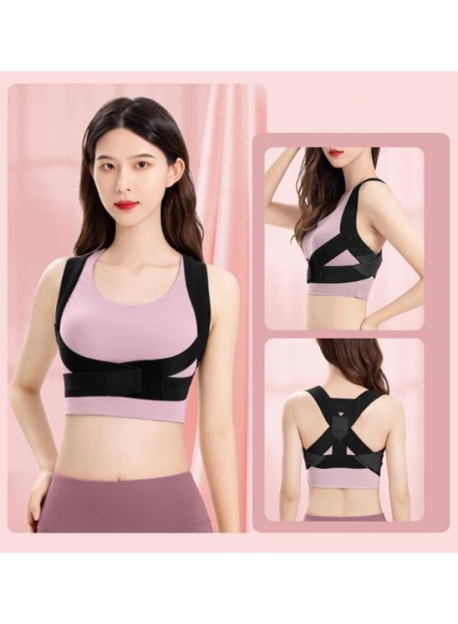 Generic Posture Corrector for Women Back Lumbar Brace Trainer Invisible Shoulder Correction Straps Upper Clavicle Chest Support Belt - Image 3