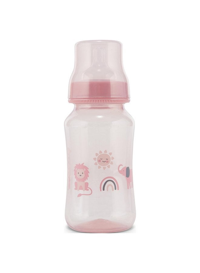 Cudlie Premium 2-Pack Baby Bottles - 11 Ounce, Hourglass Shape, Fun Boys and Girls Prints, Clear Cover - BPA-Free - Image 5