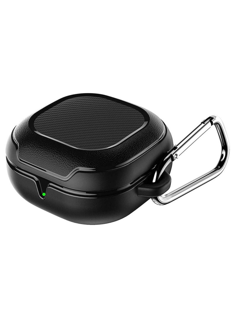 Shockproof Protective Case for Samsung Galaxy Buds Live Pro Led Visible Accessory Black - Image 1