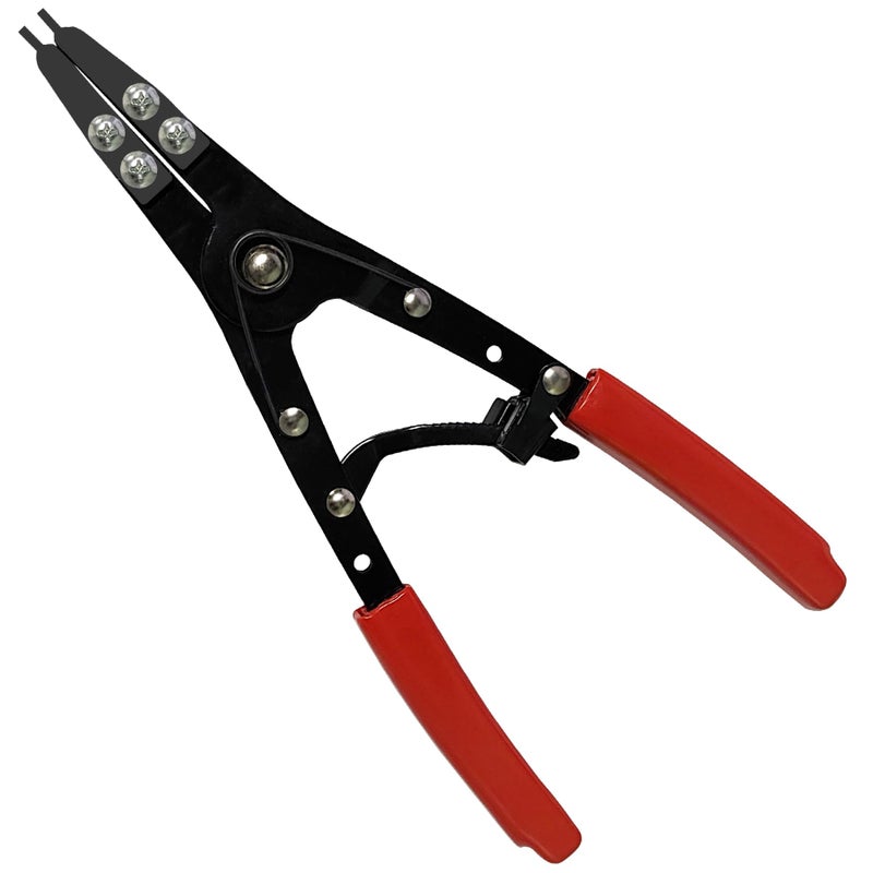 Guweta 38700 Spindle Snap Ring Pliers External 10 Large Snap Ring Pliers Heavy Duty Circlip Pliers Car Repair Tools Kit for for Ford SD Uninstall Remove Tools with Ratchet Locking 2026 Upgraded Red - Image 2