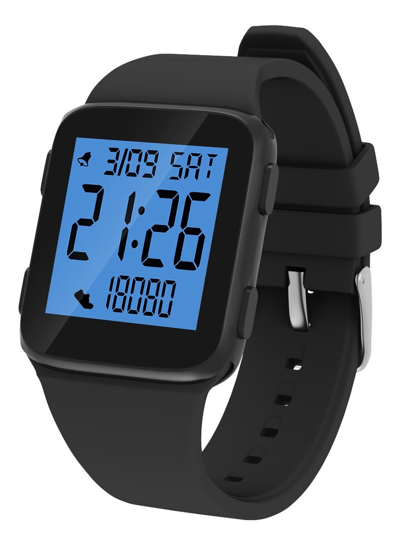 Beauenty Kids Watches for Girls Boys, P12 Waterproof Watch, Digital Sport Watch with Step Counter Pedometer Vibration Alarm Clock, Luminous watch, No App Waterproof Fitness Tracker Kids Watch Boys Girls Teen - Image 1