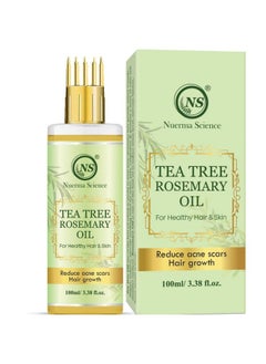 Nuerma Science Tea Tree Rosemary Hair Oil For Hair Growth, Healthy Hair & Hair Fall Control, 100 Ml  - Image 1