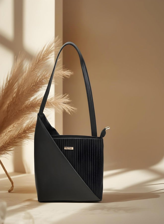 Metro Women's Black Women's Shoulder bags(66-806) - Image 2