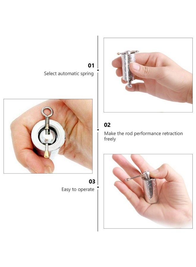 Healifty 2Pcs Metal Appearing Cane Magician Wand Retractable Collapsible For Professional Magician Stage Close Up Magician Tricks Accessories - Image 3