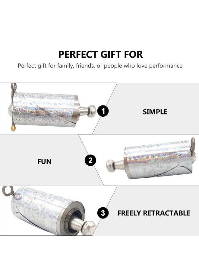 Healifty 2Pcs Metal Appearing Cane Magician Wand Retractable Collapsible For Professional Magician Stage Close Up Magician Tricks Accessories - Image 5