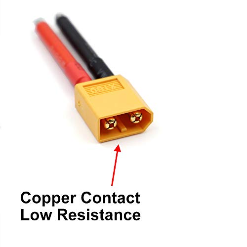 elechawk 3 أزواج من موصلات XT60 أنثوي وذكري مع سلك سيليكون 12AWG لبطارية RC Lipo كابل الطائرة بدون طيار - Image 4