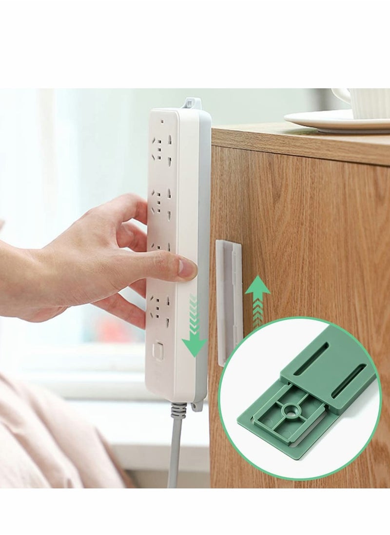 Generic - 4pcs Self-Adhesive Power Strip Holder - Easy Socket Organizer for Kitchen, Home & Office, Keeps Remote Controls Tidy - Image 1