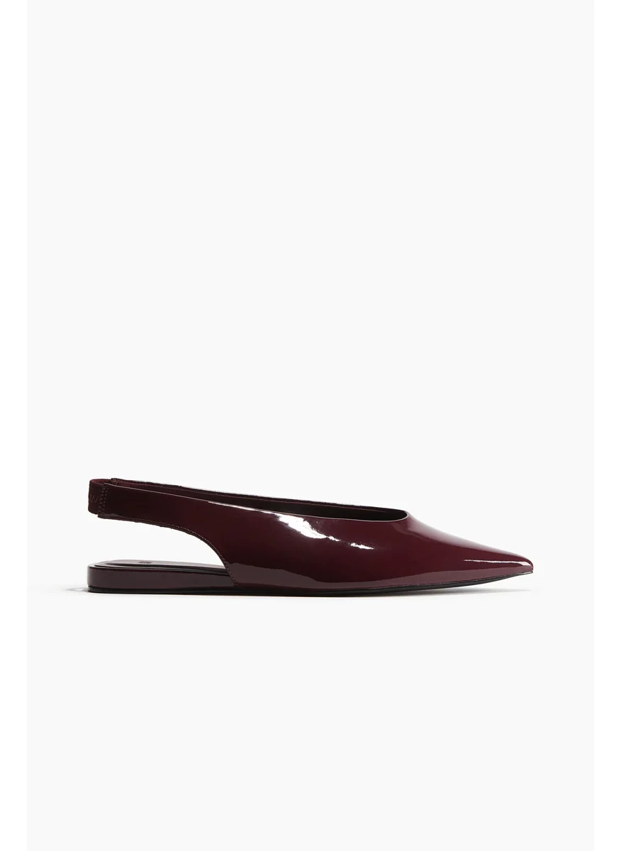 H&M Patent Slingbacks