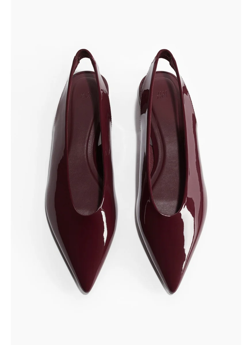 H&M Patent Slingbacks