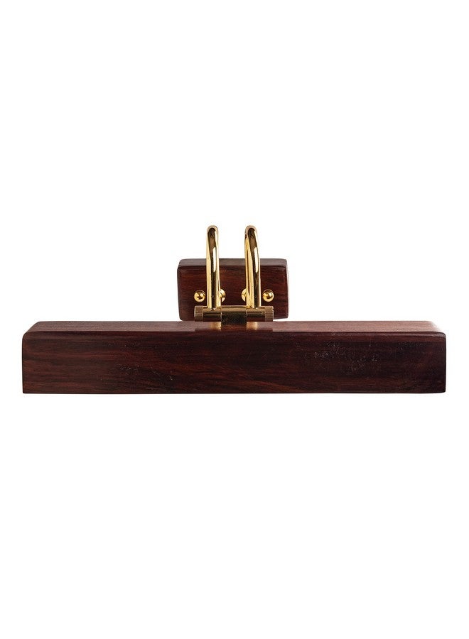 Green House Green House 100% Handmade Sheesham Wood Wall Light/Picture Light/Vanity Light for Mirror, Dressing Table with Adjustable Head, 1 Feet Wide with 9W in-built Warm White LED/Brass Rivets  - Image 5