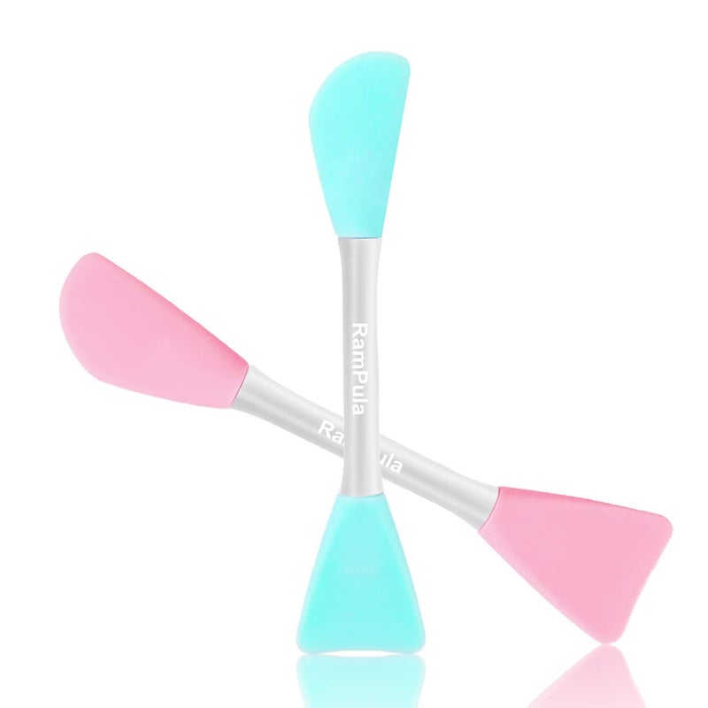 RamPula Silicone Face Mask Brush, Facial Mud Mask Applicator Brush Flexible for Applying Facial Mask,Sleeping Mask,Clay Mask,Body Lotion Mask Beauty Tools Makeup Brushes Applicator